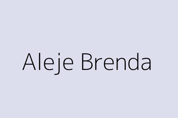 Aleje Brenda